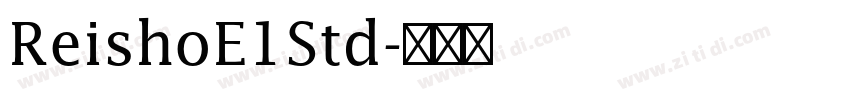 ReishoE1Std字体转换