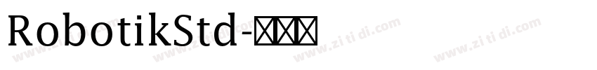 RobotikStd字体转换