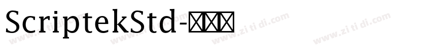 ScriptekStd字体转换