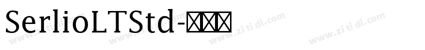 SerlioLTStd字体转换