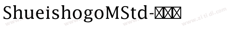 ShueishogoMStd字体转换