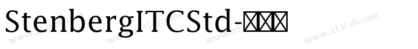 StenbergITCStd字体转换