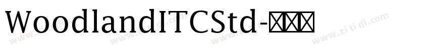 WoodlandITCStd字体转换