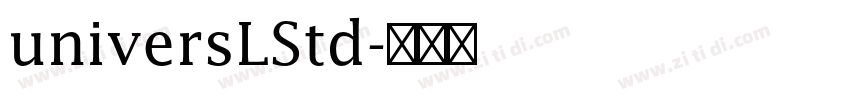 universLStd字体转换