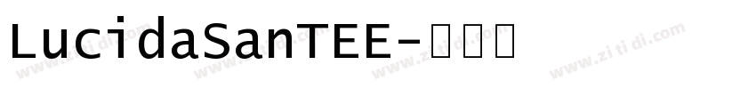 LucidaSanTEE字体转换