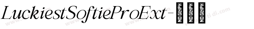 LuckiestSoftieProExt字体转换