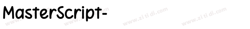 MasterScript字体转换