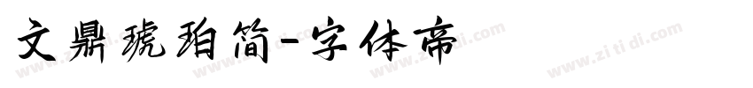 文鼎琥珀简字体转换