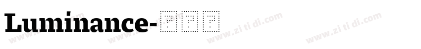 Luminance字体转换