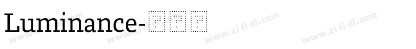Luminance字体转换