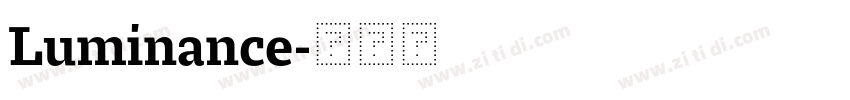Luminance字体转换