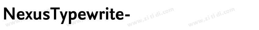 NexusTypewrite字体转换