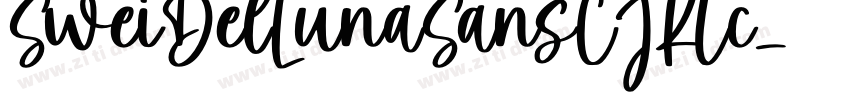 SweiDelLunaSansCJKtc字体转换