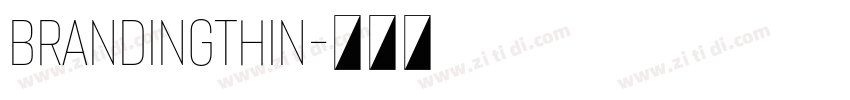 BrandingThin字体转换 BrandingThin字体转换