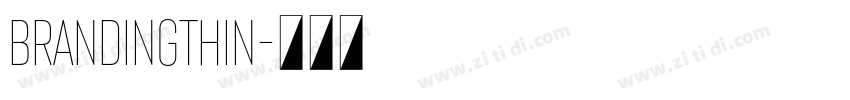 BrandingThin字体转换 BrandingThin字体转换