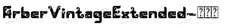 ArberVintageExtended字体转换
