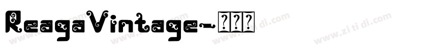 ReagaVintage字体转换