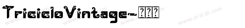 TricicloVintage字体转换