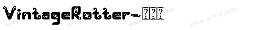 VintageRotter字体转换