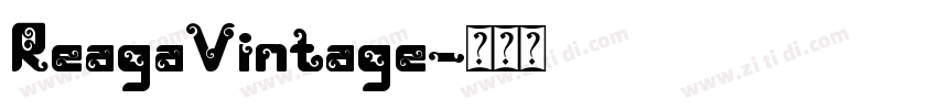 ReagaVintage字体转换