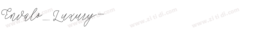 Envalo_Luxury字体转换