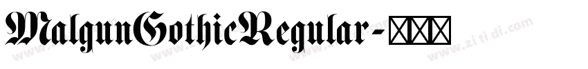 MalgunGothicRegular字体转换 MalgunGothicRegular字体转换