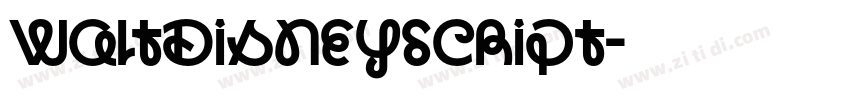 WaltDisneySCript字体转换