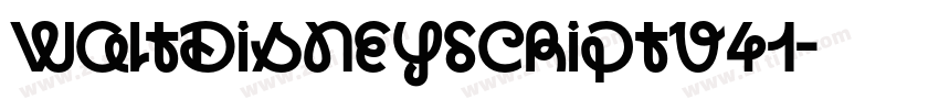 WaltDisneySCriptv41字体转换