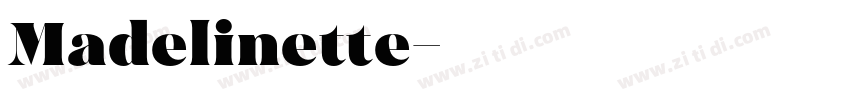 Madelinette字体转换
