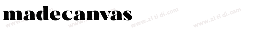 madecanvas字体转换