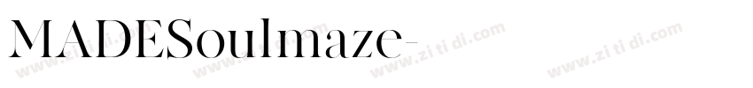 MADESoulmaze字体转换
