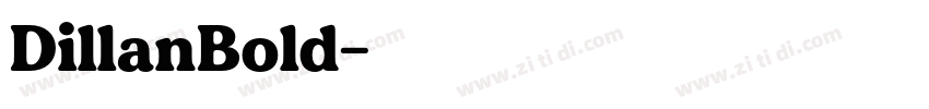 DillanBold字体转换