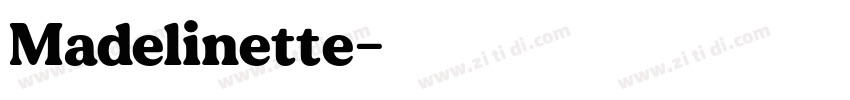 Madelinette字体转换