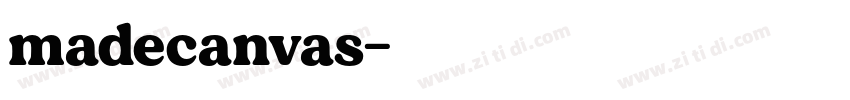 madecanvas字体转换