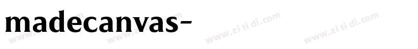 madecanvas字体转换