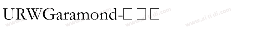 URWGaramond字体转换
