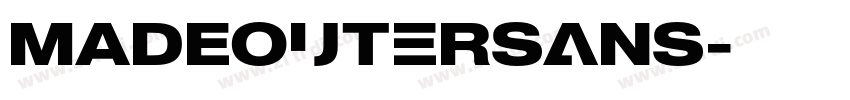 MADEOuterSans字体转换