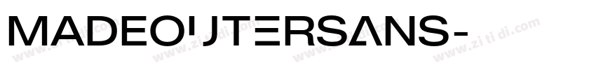 MADEOuterSans字体转换