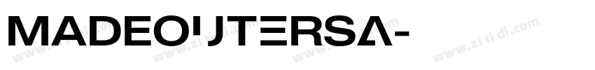 MADEOuterSa字体转换