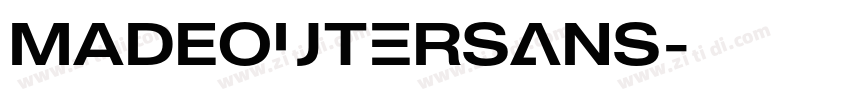 MADEOuterSans字体转换
