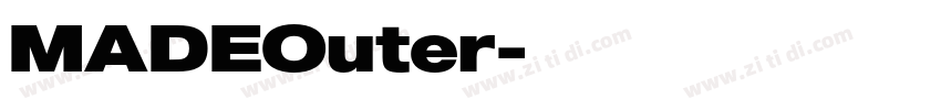 MADEOuter字体转换 MADEOuter字体转换