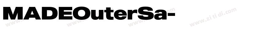 MADEOuterSa字体转换