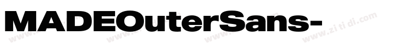 MADEOuterSans字体转换
