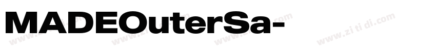 MADEOuterSa字体转换