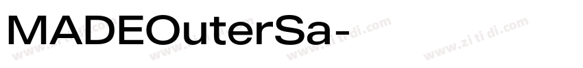 MADEOuterSa字体转换