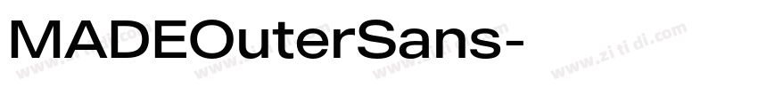 MADEOuterSans字体转换
