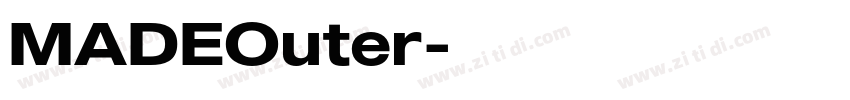 MADEOuter字体转换 MADEOuter字体转换