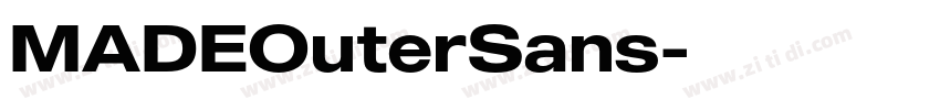 MADEOuterSans字体转换