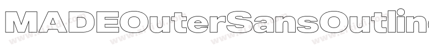 MADEOuterSansOutline字体转换 MADEOuterSansOutline字体转换