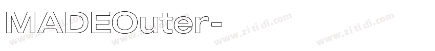 MADEOuter字体转换 MADEOuter字体转换